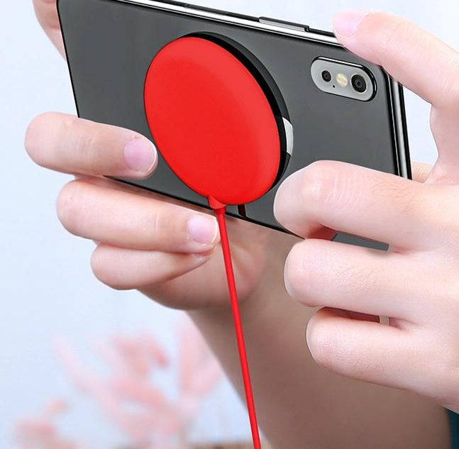 V562-R0950G8PI-202504212048-00 Wireless Fast Charger With Suction Cup 1.5M - Red - Image 1