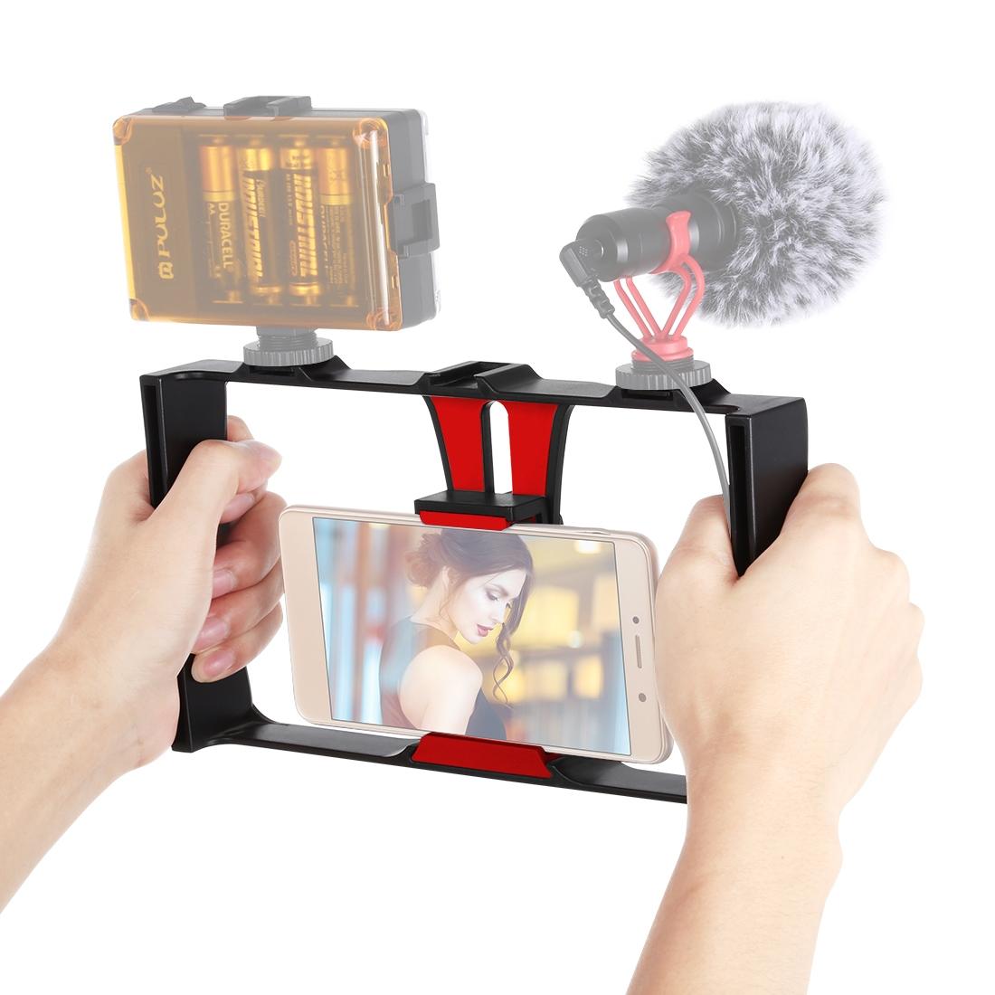 V562-R7003UP-221982-00 Smartphone Video Rig For Vlogging And Filmmaking - Red - Image 1
