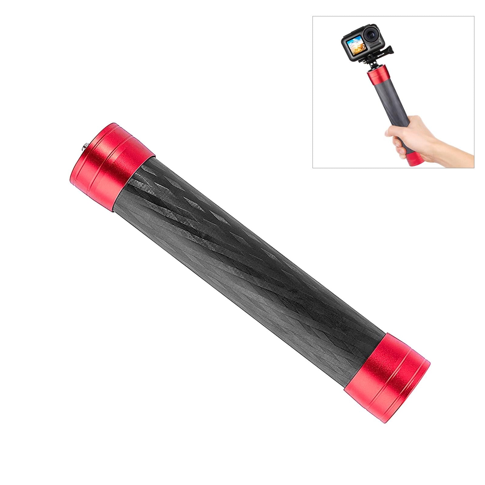 V562-R806UP-221642-00 Lightweight Carbon Fiber Monopod for Dji Moza Feiyu Zhiyun Gimbals - Red - Image 1