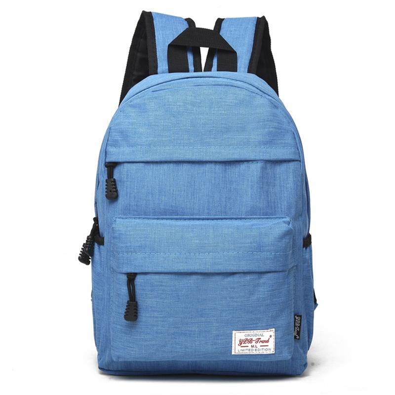 V562-TT8117CH-202502282025-00 Versatile Canvas Laptop Backpack for 13-15 Inch - 36x25x10cm - Baby Blue - Image 1