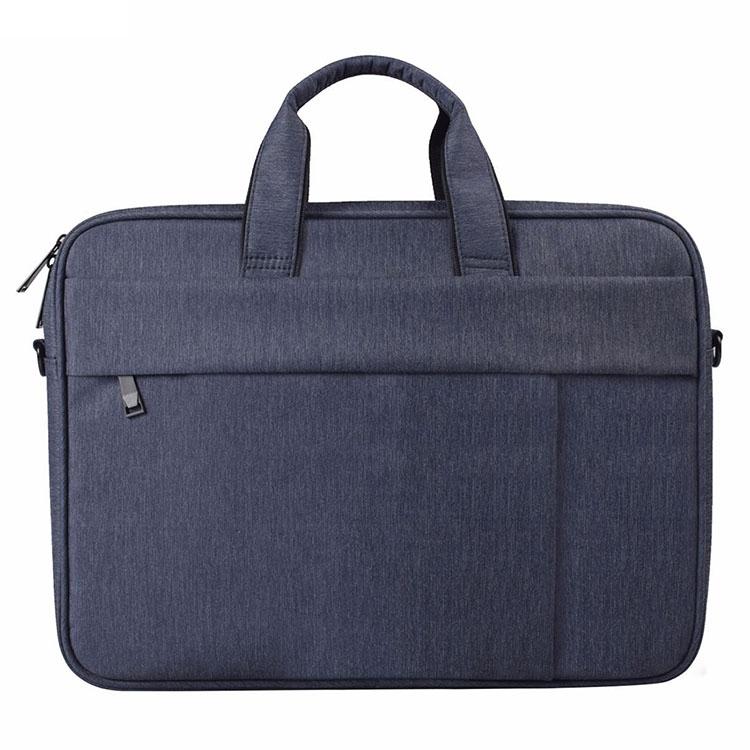 V562-VN2025BL-202502281820-00 14.1 Inch Waterproof Anti-theft One-shoulder Handbag with Suitcase Belt - Navy Blue - Image 1