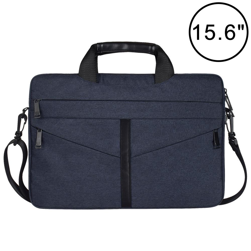 V562-VN2070BL-202503202010-00 Stylish Zipper Laptop Bag With Shoulder Strap - Durable & Breathable - Navy Blue - Image 1