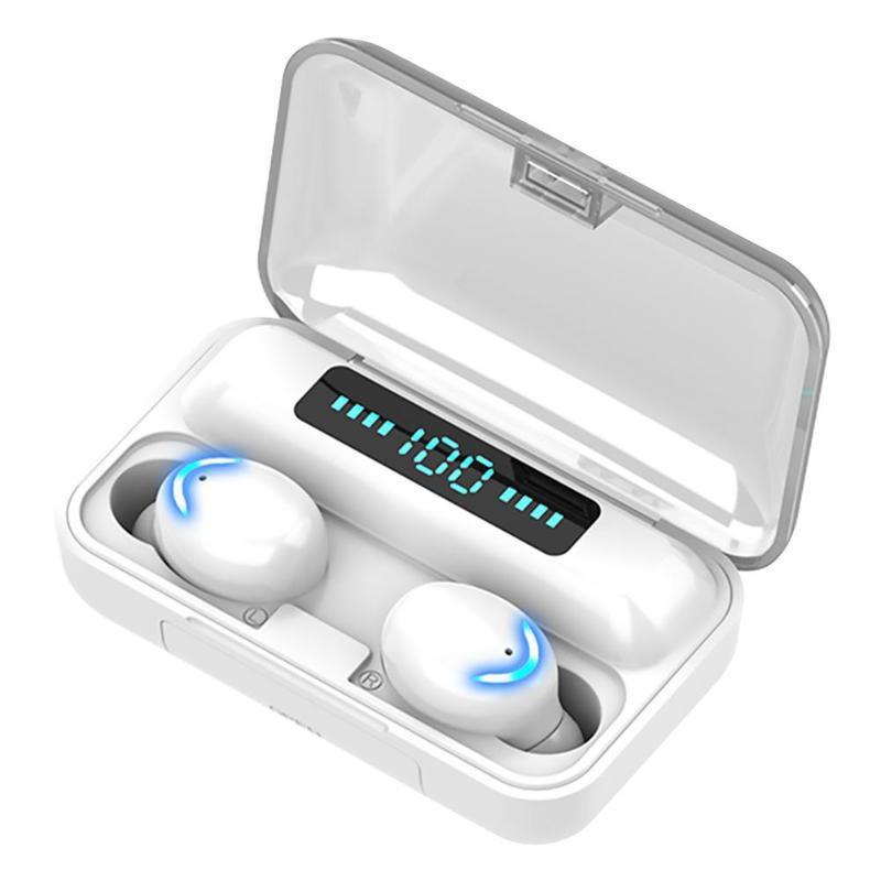 V562-W3601D6PI-202505261845-00 Wireless Noise-cancelling Earbuds with Breathing Light & Digital Display - White - Image 1