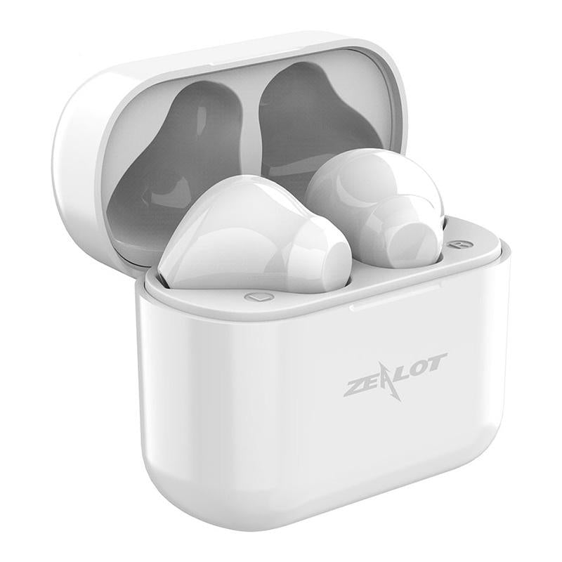 V562-W5370D6PI-202502241240-00 Wireless Bluetooth 5.0 Earbuds with Charging Case - T3 Tws - White - Image 1