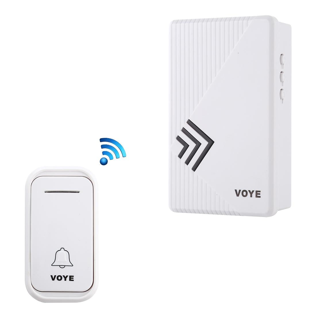 V562-W5853DW-202503042006-00 Home Music Remote Control Wireless Doorbell With 38 Polyphony Sounds White - Image 1