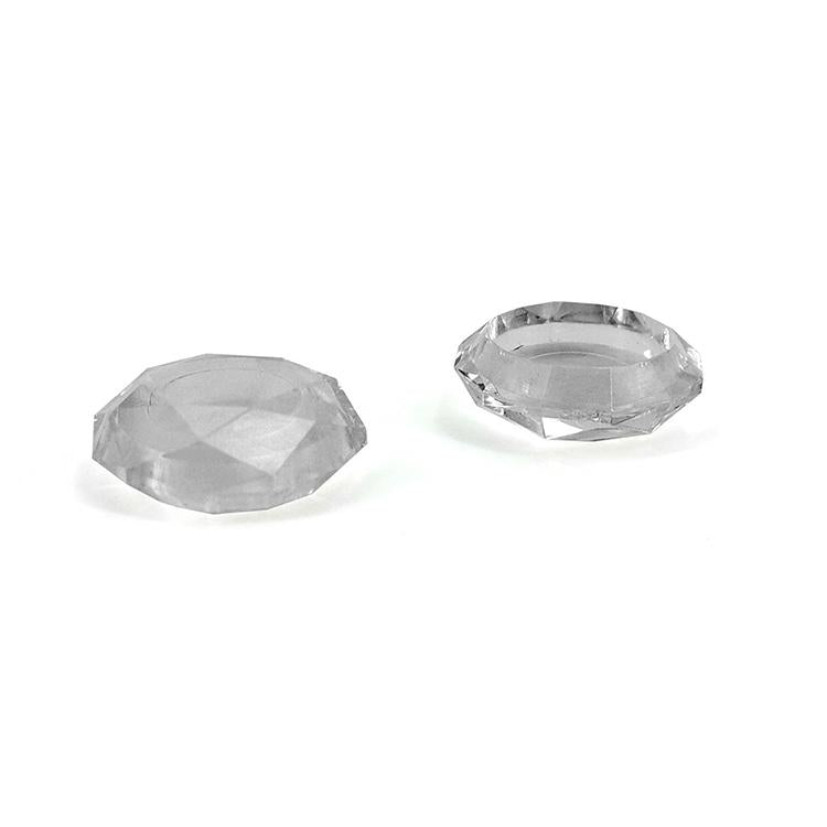V562-WC2320TN-202504181927-00 2 Pcs Diamond Texture Games Grip Caps for Ps5 - Clear White - Image 1