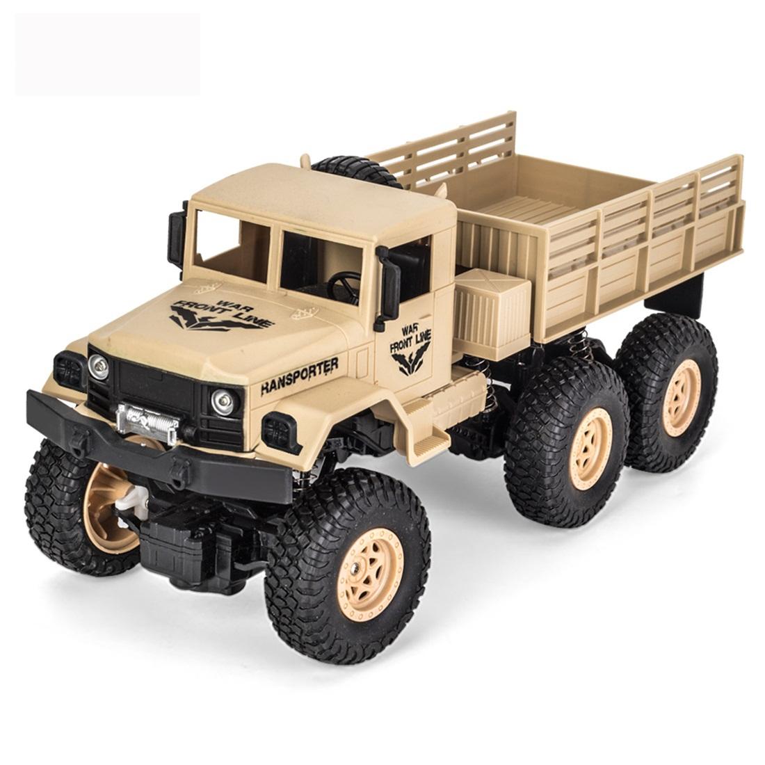 V562-Y2820THC-202504291316-00 2.4ghz 4ch Rc Dongfeng 8 Six-wheeled Armor Truck Toy - Yellow - Image 1