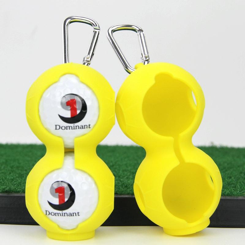 V562-Y6526GO-202503041731-00 2-pack Golf Silicone Double-ball Protection Sleeves - Yellow - Image 1