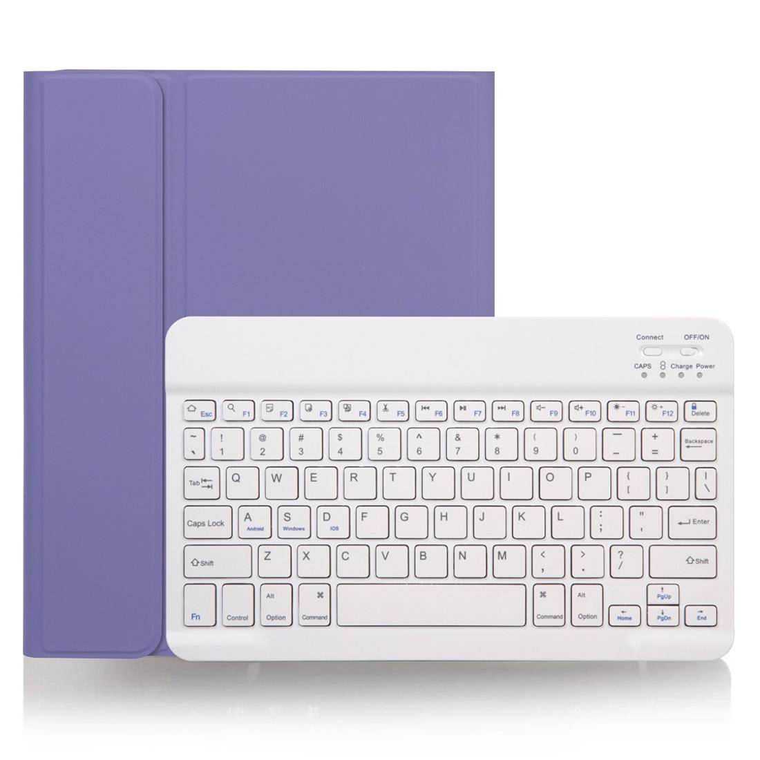 V562-ZL6120ORPI-202504291811-00 Detachable Bluetooth Keyboard Tablet Case For Ipad Pro 11 With Pen Slot - Plain Texture - Light Purple - Image 1