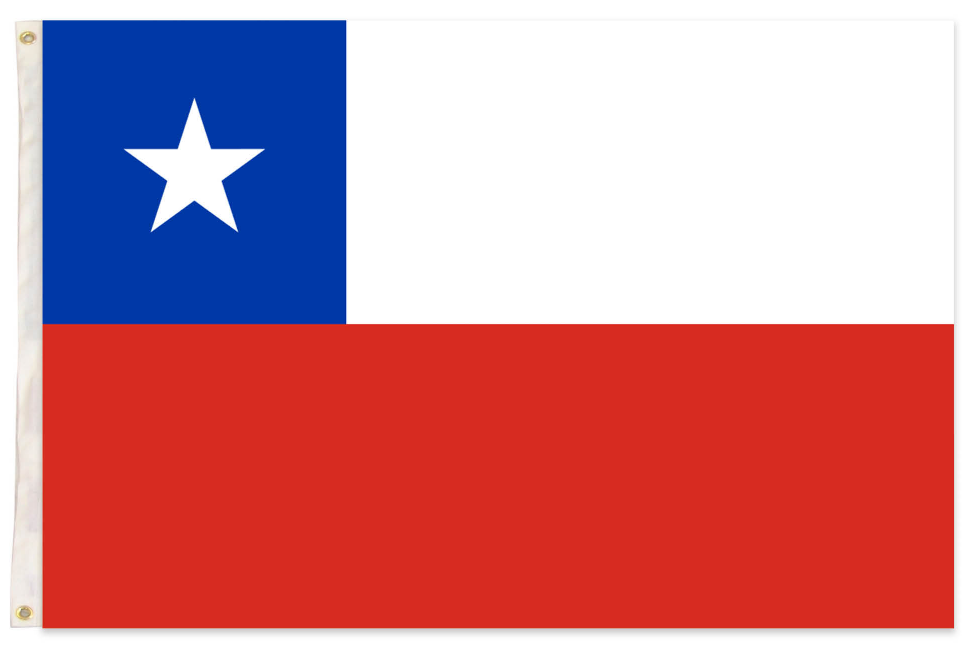 V563-13235-184633-00 Chile Country Flag National Olympics 150cm x 90cm Chileno Chili Chi Chi Chi - Image 1