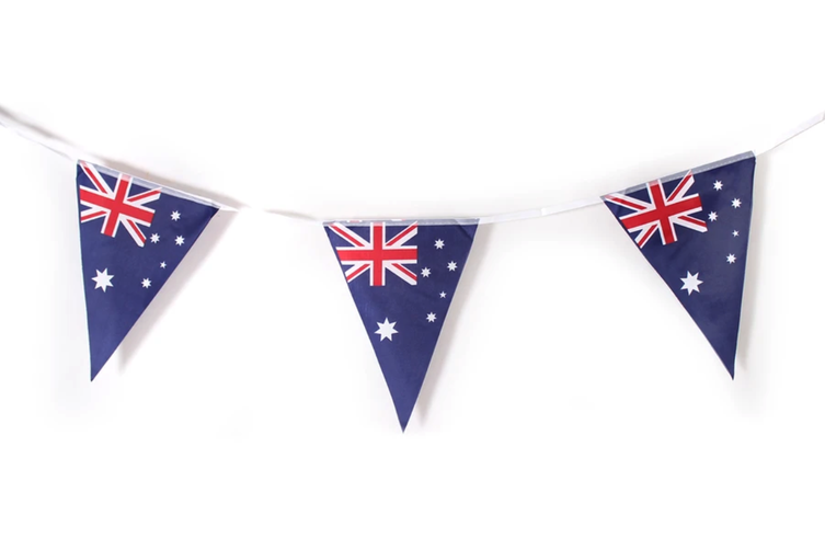 V563-13279-1PK-184674-00 3.6m AUSTRALIA BUNTING FLAG Australian Day Colours Party Banner Flags Decor - Image 1