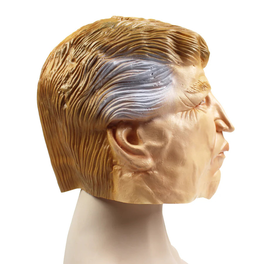 V563-16905-189263-00 Donald Trump Mask Costume Party Celebrity Rubber Latex Mask Halloween President - Image 1