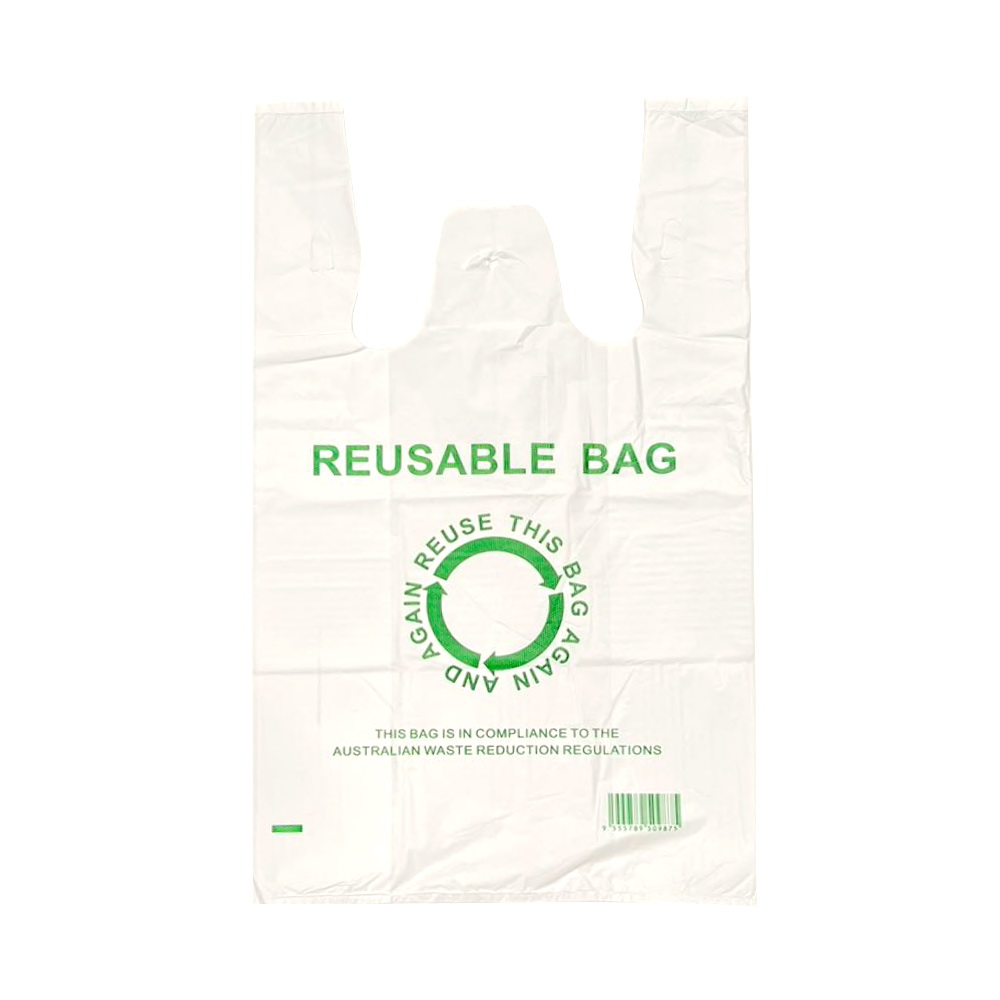 V563-1BOX-LF2700-XXL-202503051416-00 245pcs Jumbo 45×74cm Eco Reusable Plastic Singlet Shopping Grocery Bags Big - Image 1