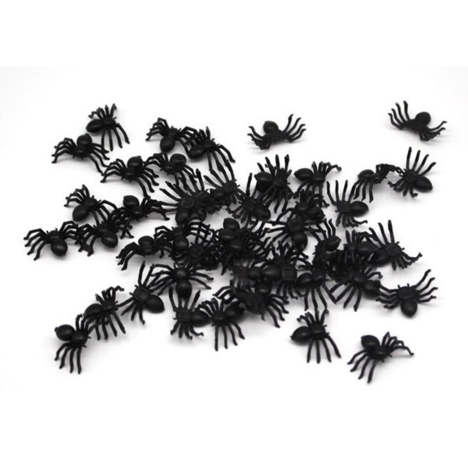 V563-20270-3PACKS-184695-00 MINI FAKE SPIDERS Trick Halloween Scary Arachnids Joke Prank Small Gag Toy Bug - Image 1