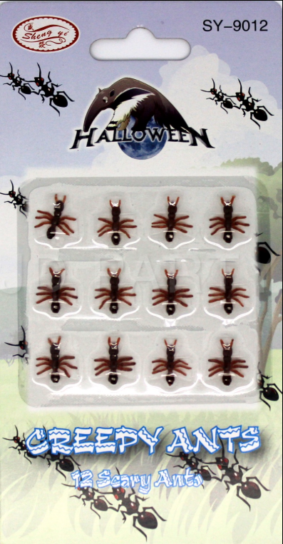 V563-20275-240ANTS-202503051615-00 MINI FAKE ANTS Trick Halloween Scary Creepy Joke Prank Small Gag Toy Bug - 240 Ants - Image 1