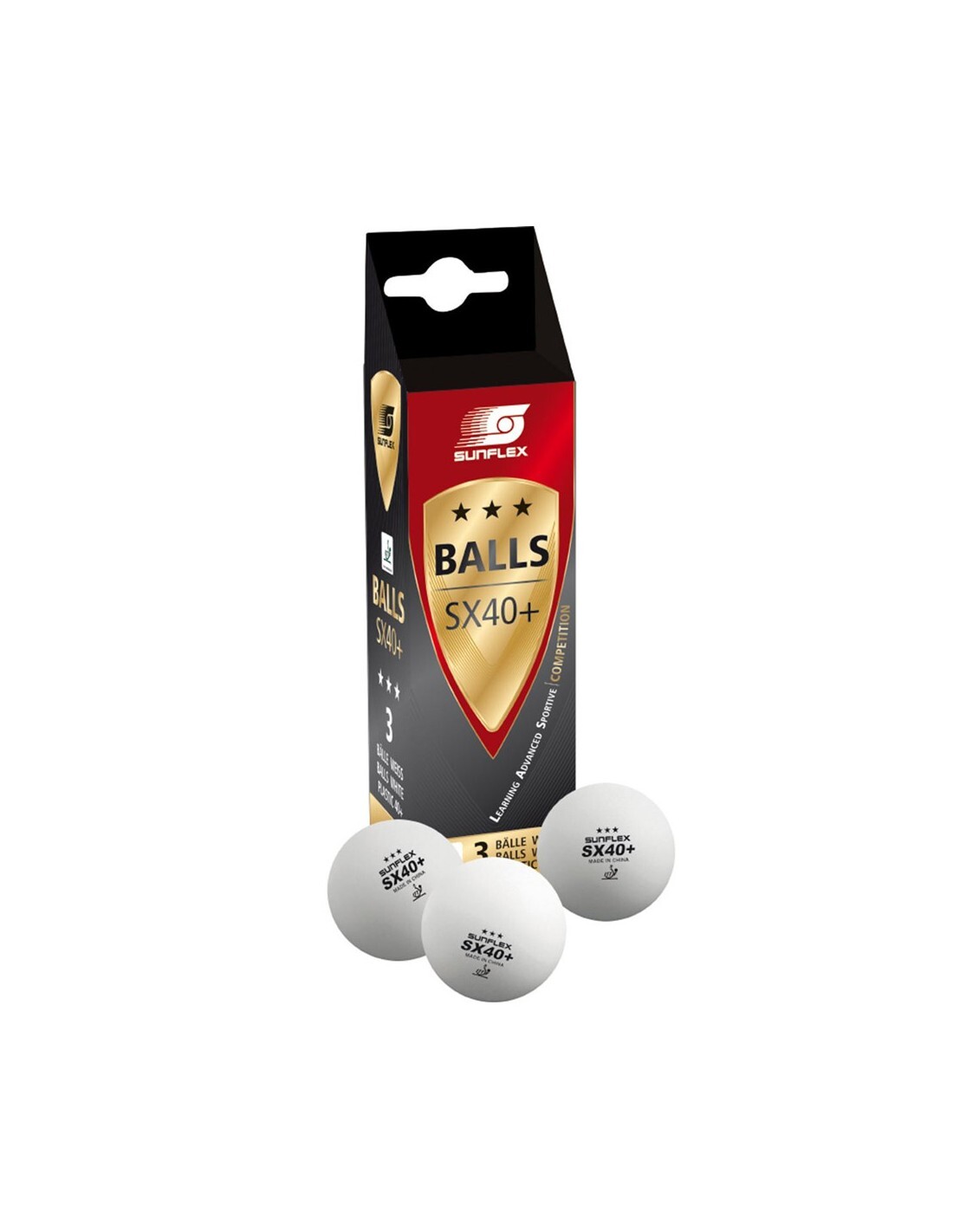 V563-33306-1PK-202503051420-00 1 Pack of 3 Sunflex Table Tennis Balls Ping Pong Racket Racquet Game - Image 1
