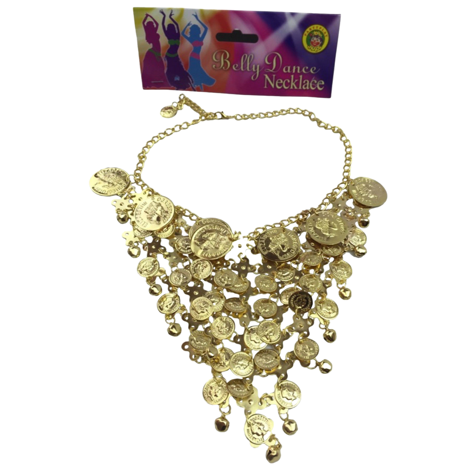 V563-3723-202503051616-00 BELLY DANCE NECKLACE Indian Fancy Dress Costume Gypsy Bollywood Tribal Boho - Image 1