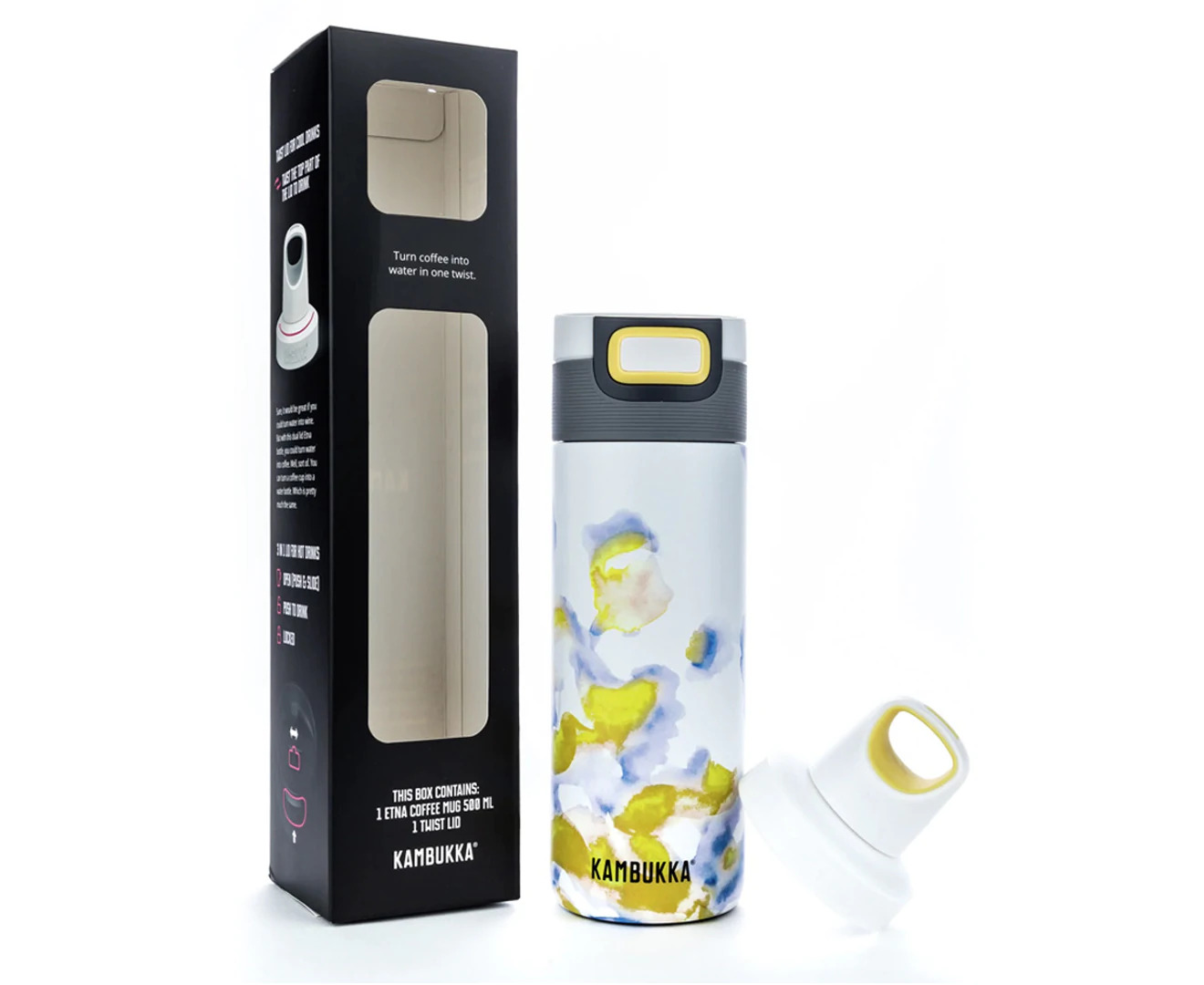 V563-38053-174514-00 Kambukka Etna 500ml Insulated Water Bottle Drinking Tumbler Travel Coffee Flask - Image 1