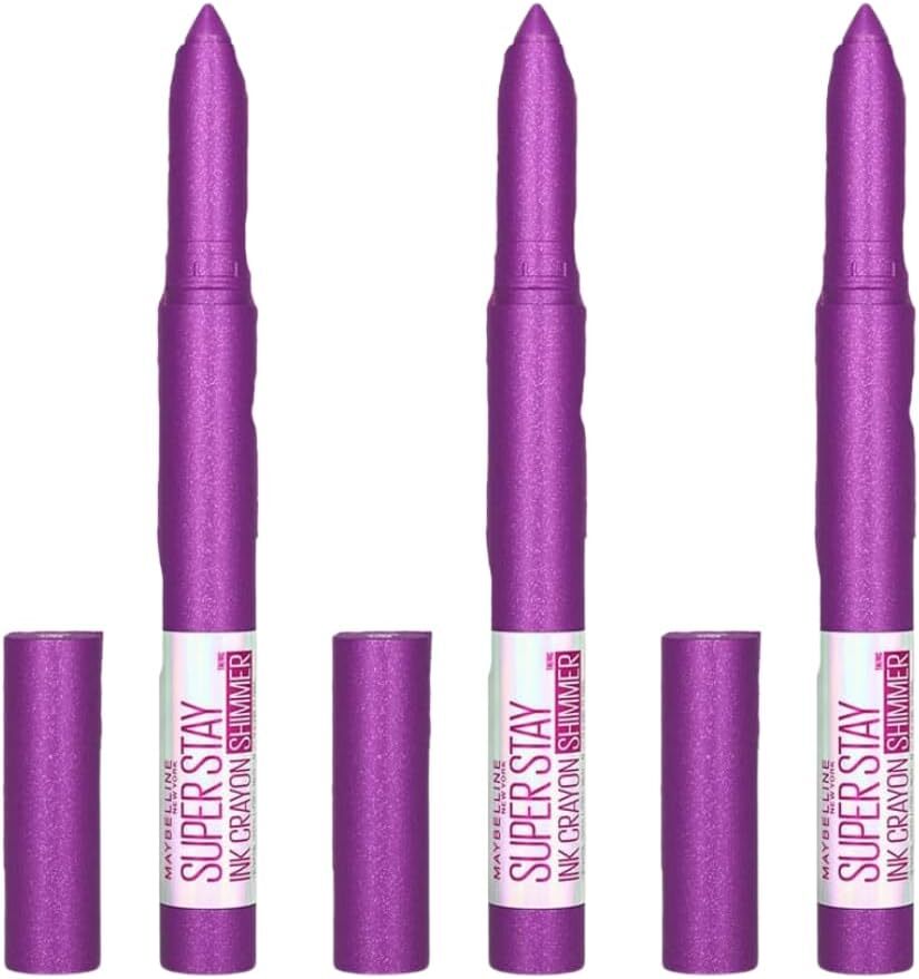 V563-41554072884-3PCS-204962-00 3x Maybelline New York Superstay Ink Longwear Crayon Lipstick - Throw a Party 170 - Image 1