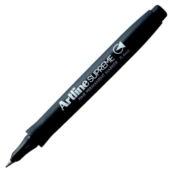 V563-4549441009402-202503051415-00 1x Artline Supreme Permanent Markers 0.4mm - Black - Image 1