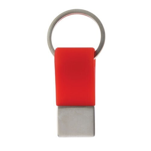 V563-65_614-173175-00 Coda Key Tag Keyring Key Ring School Bag Badge ID Travel Luggage - Red - Image 1