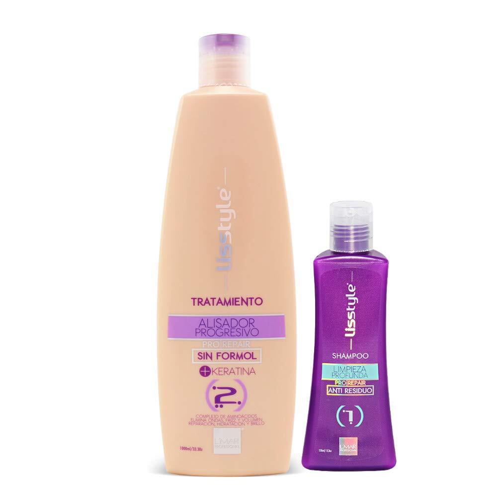 V563-7707286577129-202506020821-00 L'mar Lisstyle Alisador Pro-Repair 2-Step Keratin Hair Straightening Treatment Kit - Image 1