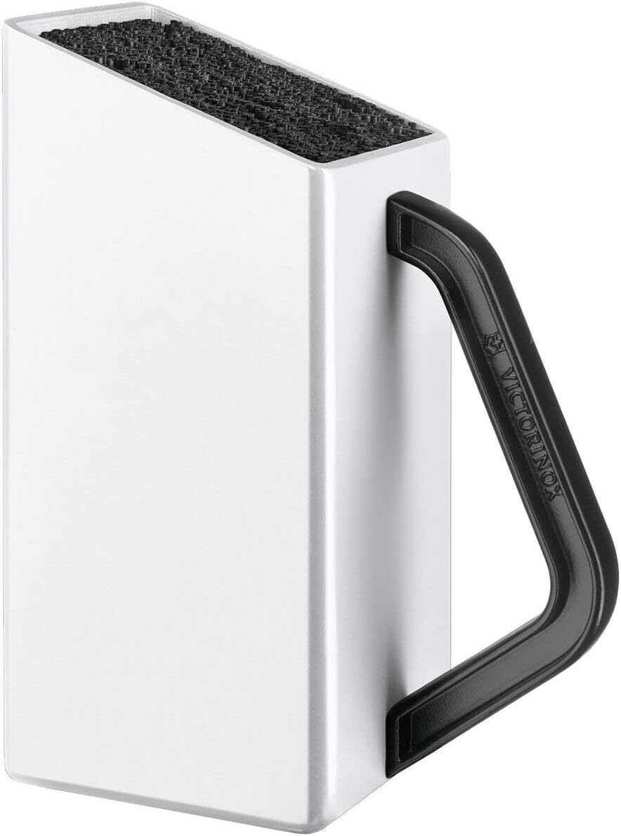 V563-7_7031_07-204977-00 Victorinox Swiss Classic Empty Cutlery Knife Block in White - Image 1