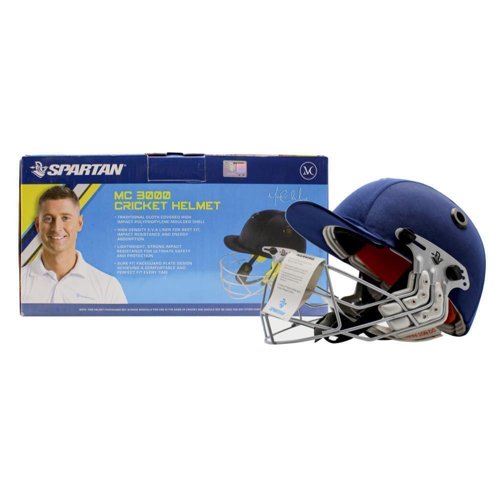 V563-9332921072271-150299-00 Spartan MC LE Jnr Junior Cricket Helmet Youth - Medium Size - Navy - Image 1