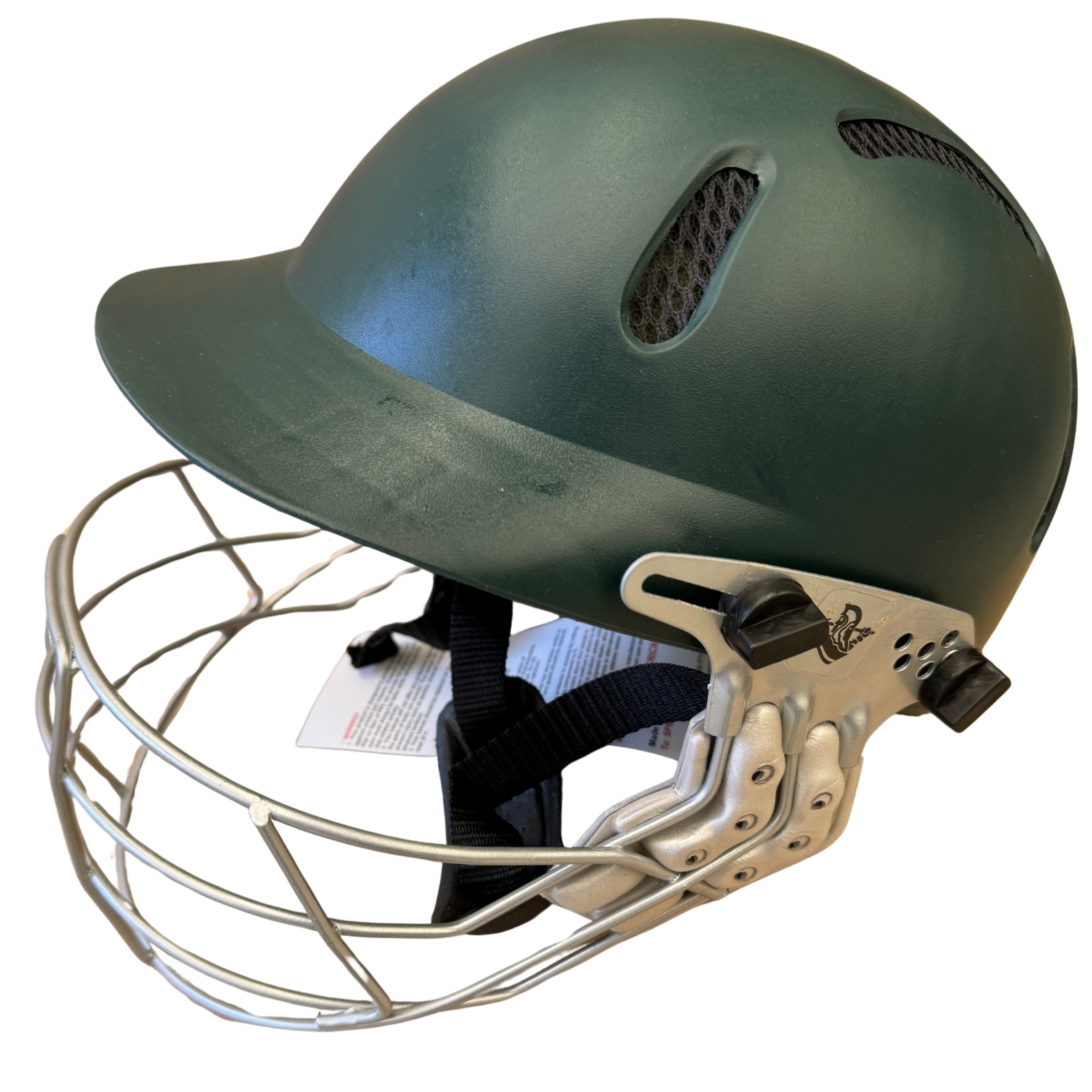 V563-9332921073629-150303-00 Spartan MC Gladiator Cricket Helmet - Medium Size - Green - Image 1
