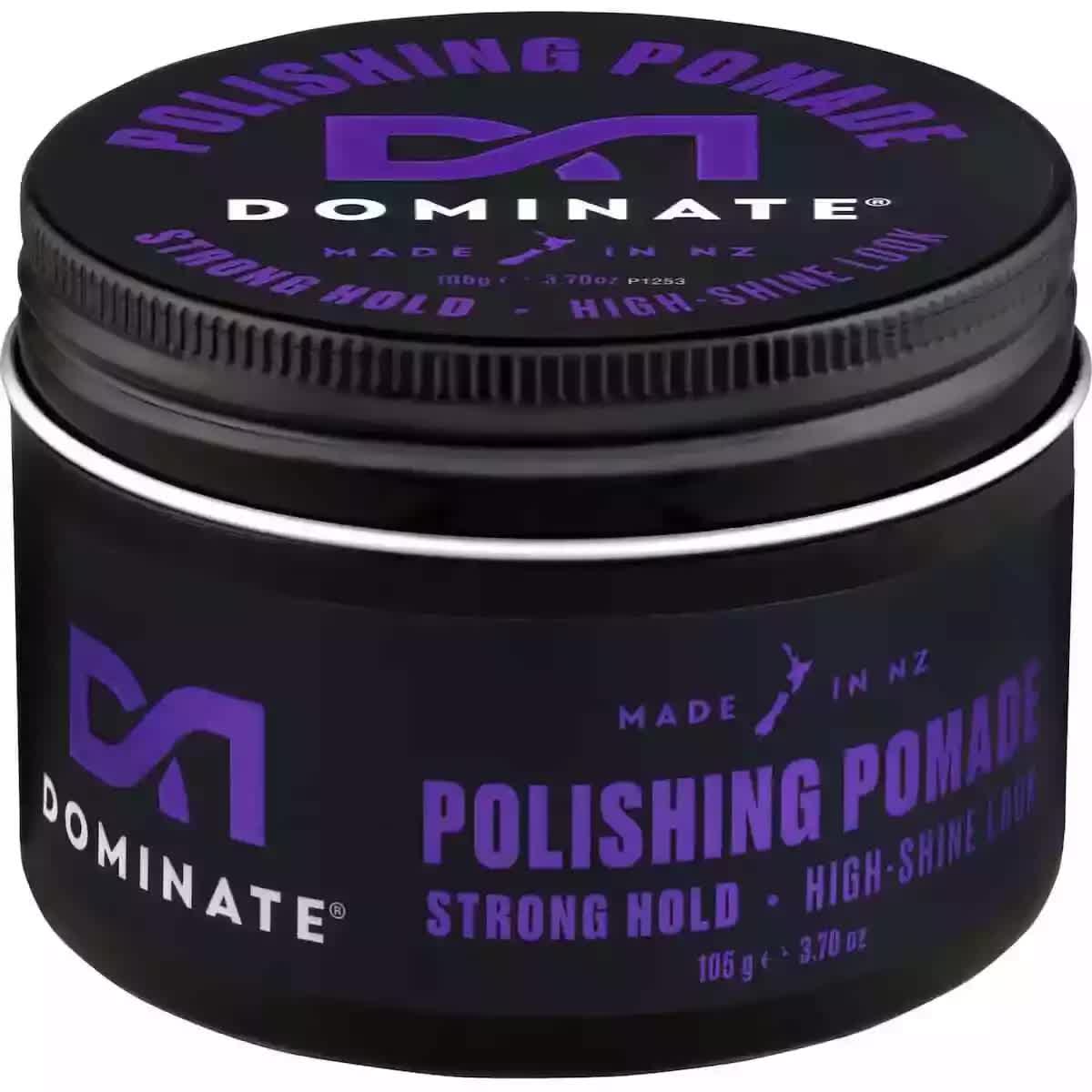 V563-9421008706540-210956-00 Dominate Polishing Pomade Strong Hold High Shine 105g - Image 1