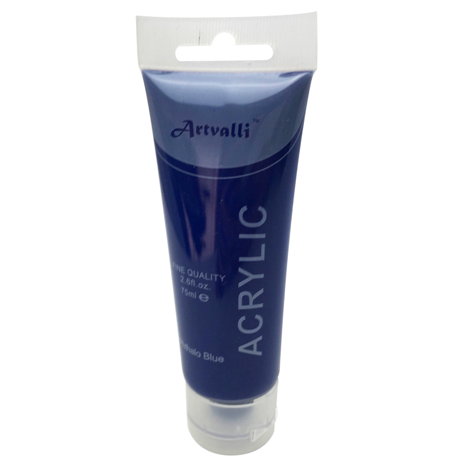 V563-ACRYLICPAINT-PHTHALOBLU-174109-00 ARTISTS ACRYLIC PAINT Craft 75ml Tube Non Toxic Paints Water Based - Phthalo Blue - Image 1