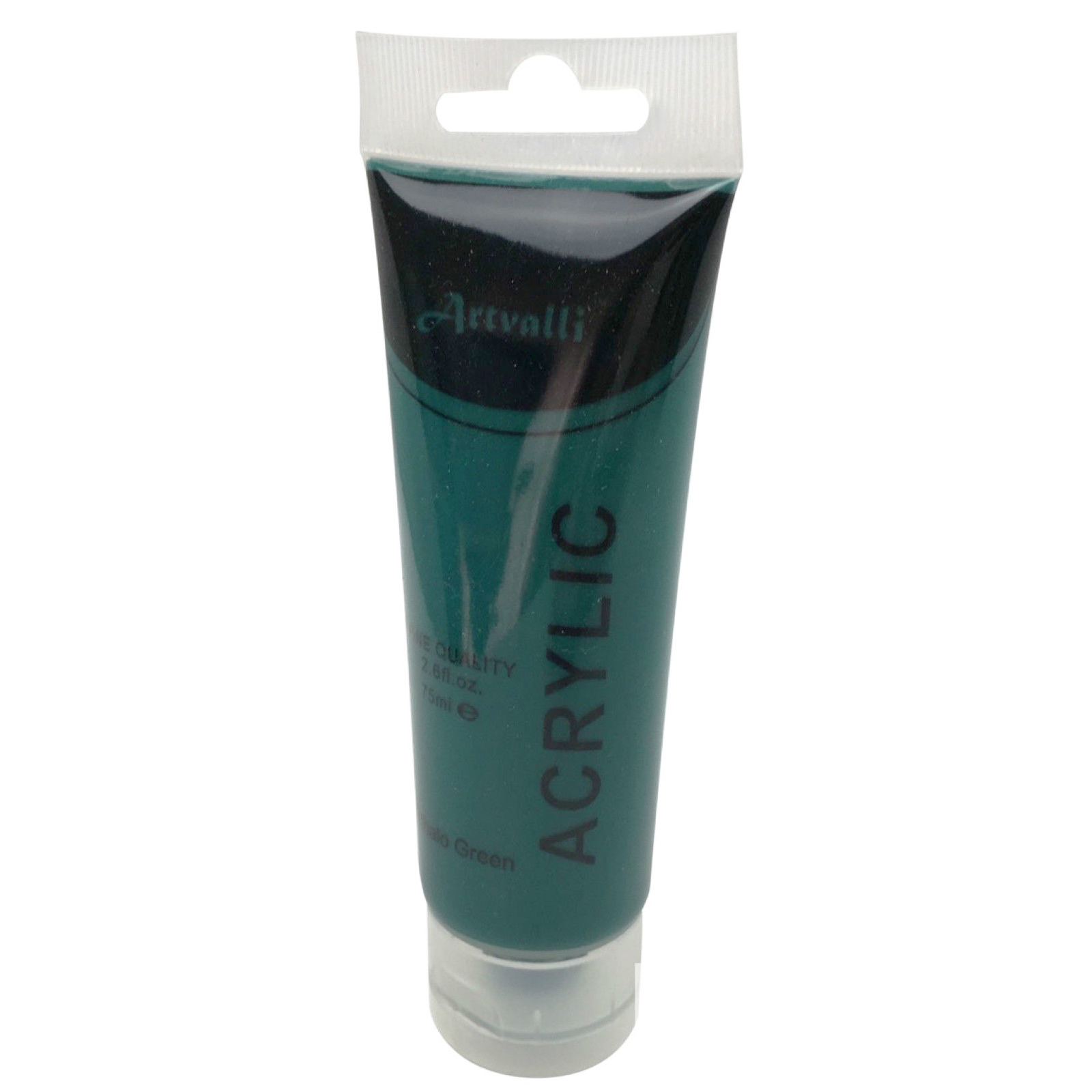 V563-ACRYLICPAINT-PHTHALOGRN-174111-00 ARTISTS ACRYLIC PAINT Craft 75ml Tube Non Toxic Paints Water Based - Phthalo Green - Image 1