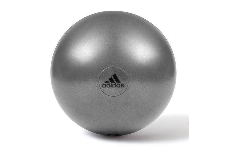 V563-ADBL-11247GR-150300-00 Adidas Gym Ball with Pump Exercise Yoga Fitness Pilates Birthing Training 75cm - Image 1