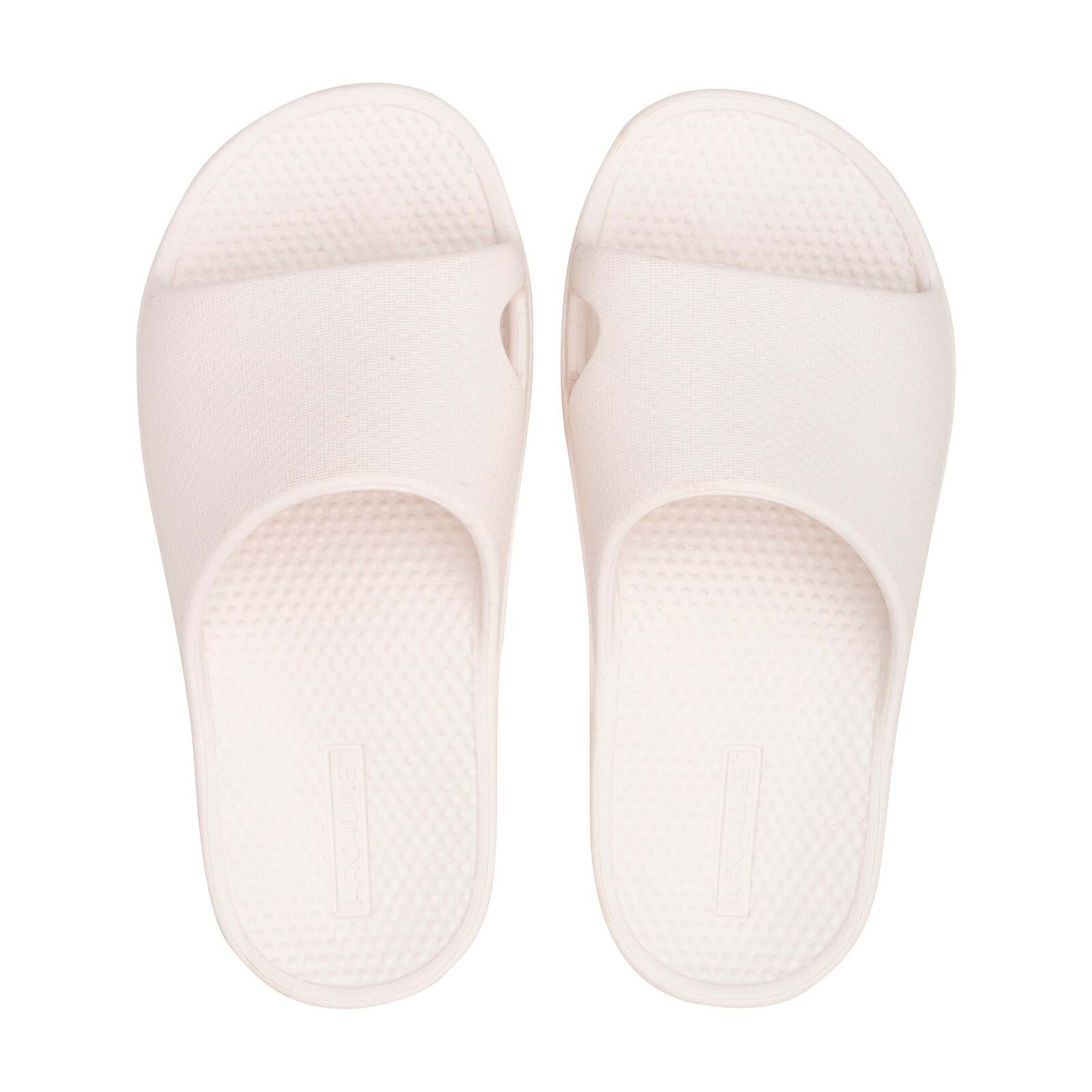 V563-AHS00101-38-202503052045-00 Archline Rebound Orthotic Slides Flip Flop Thongs Slip On Arch Support - White - Euro 38 - Image 1