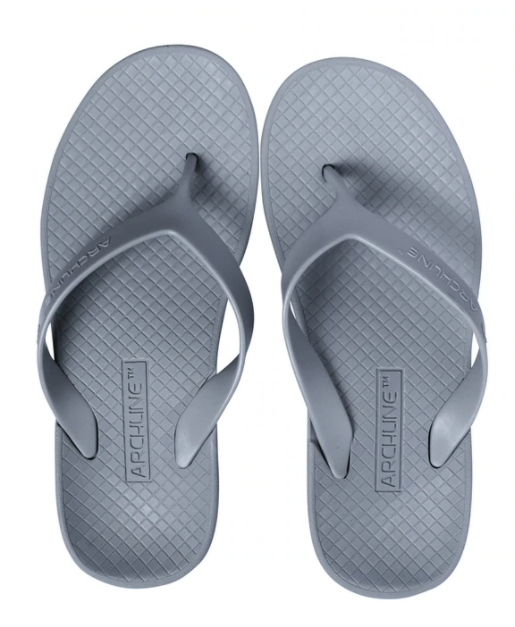 V563-ARCH011111-36-202503052240-00 ARCHLINE Orthotic Flip Flops Thongs Arch Support Shoes Footwear - Grey - EUR 36 - Image 1