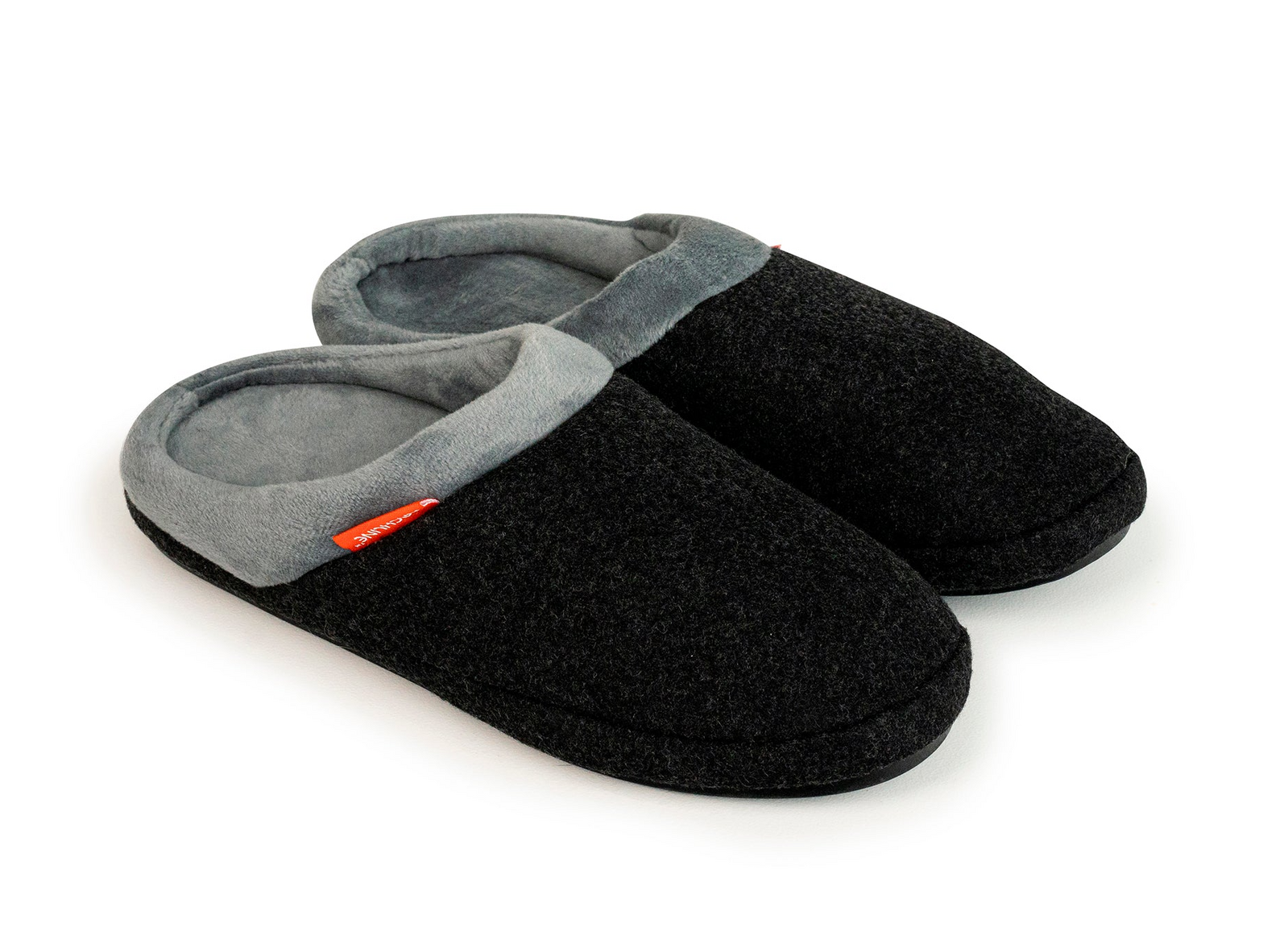 V563-ARCHLINE-SLIPON-CHMARL-35-202507251115-00 ARCHLINE Orthotic Slippers Slip On Arch Scuffs Orthopedic Moccasins in Charcoal Marle - EUR 35 - Image 1