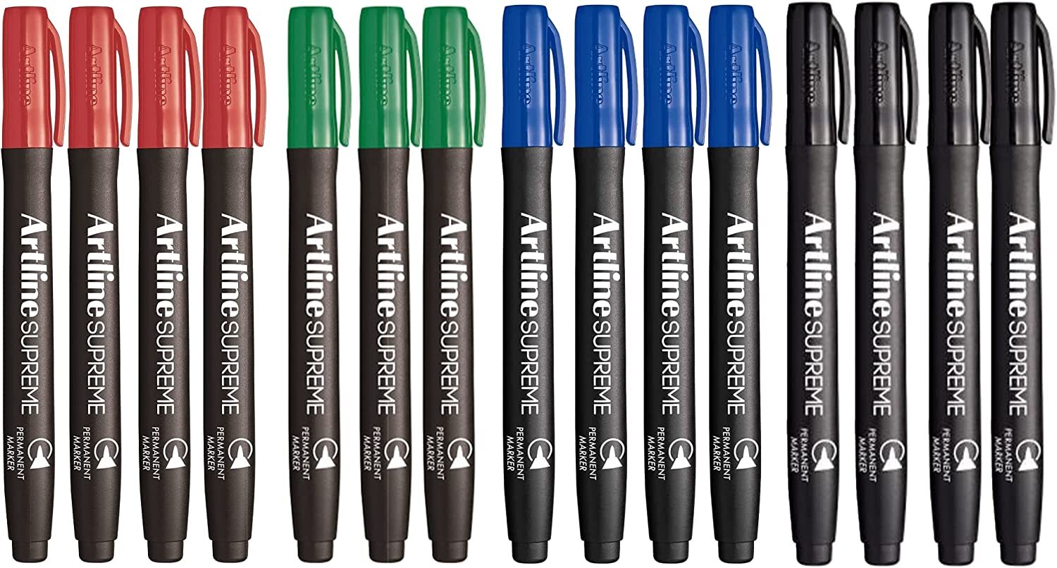 V563-ARTLINE-ASSTD-202503051446-00 Artline Supreme Permanent Markers - Assorted Colours 15 pack - Image 1