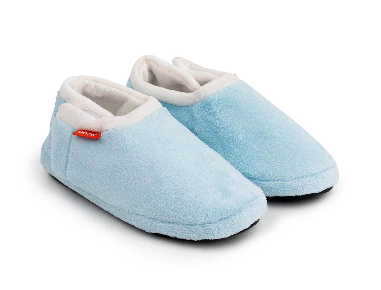 V563-AS601-SKYBLUE-39-202503051806-00 ARCHLINE Orthotic Slippers Closed Scuffs Pain Relief Moccasins - Sky Blue - EUR 39 - Image 1