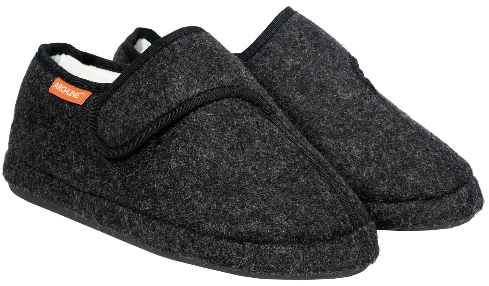 V563-AS801-CHARCOAL-41-140028-00 ARCHLINE Orthotic Plus Slippers Closed Scuffs Pain Relief Moccasins - EUR 41 - Image 1