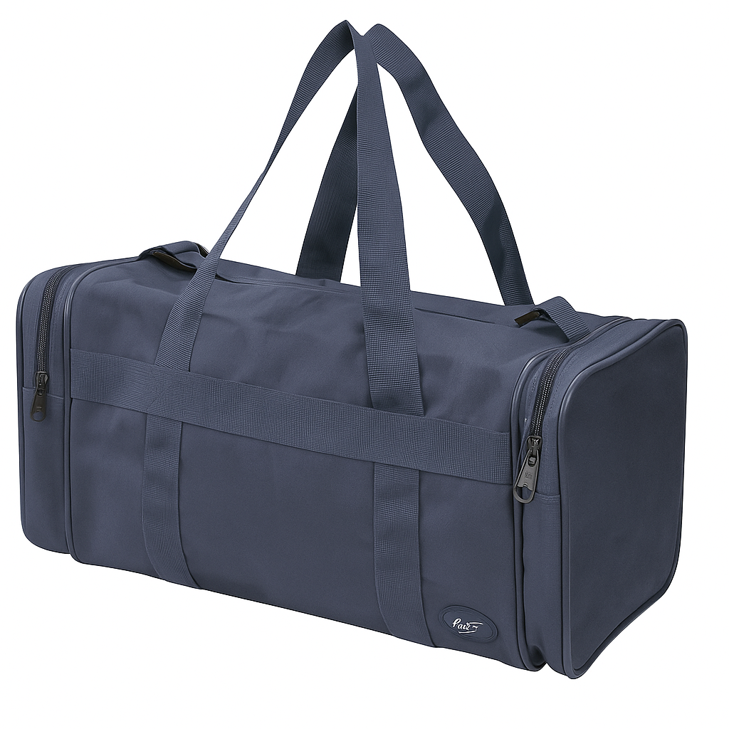 V563-B8107-NAVY-202506201818-00 28L Travel Foldable Duffel Bag Gym Sports Luggage Foldaway School Bags - Navy - Image 1