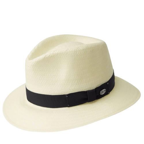 V563-BAILEY-63200-NATURAL-L-202503051420-00 BAILEY Spencer Lite Straw Hat Summer Sun MADE IN USA Trilby Fedora in Natural - L - Image 1