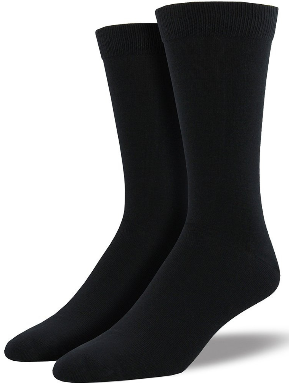 V563-BMBLSETOP-1PAIR-BLK-2_8-202503030905-00 1 Pair Premium Bamboo Loose Top Socks Diabetic Diabetes Circulation Eco Sox - Black - 2-8 - Image 1