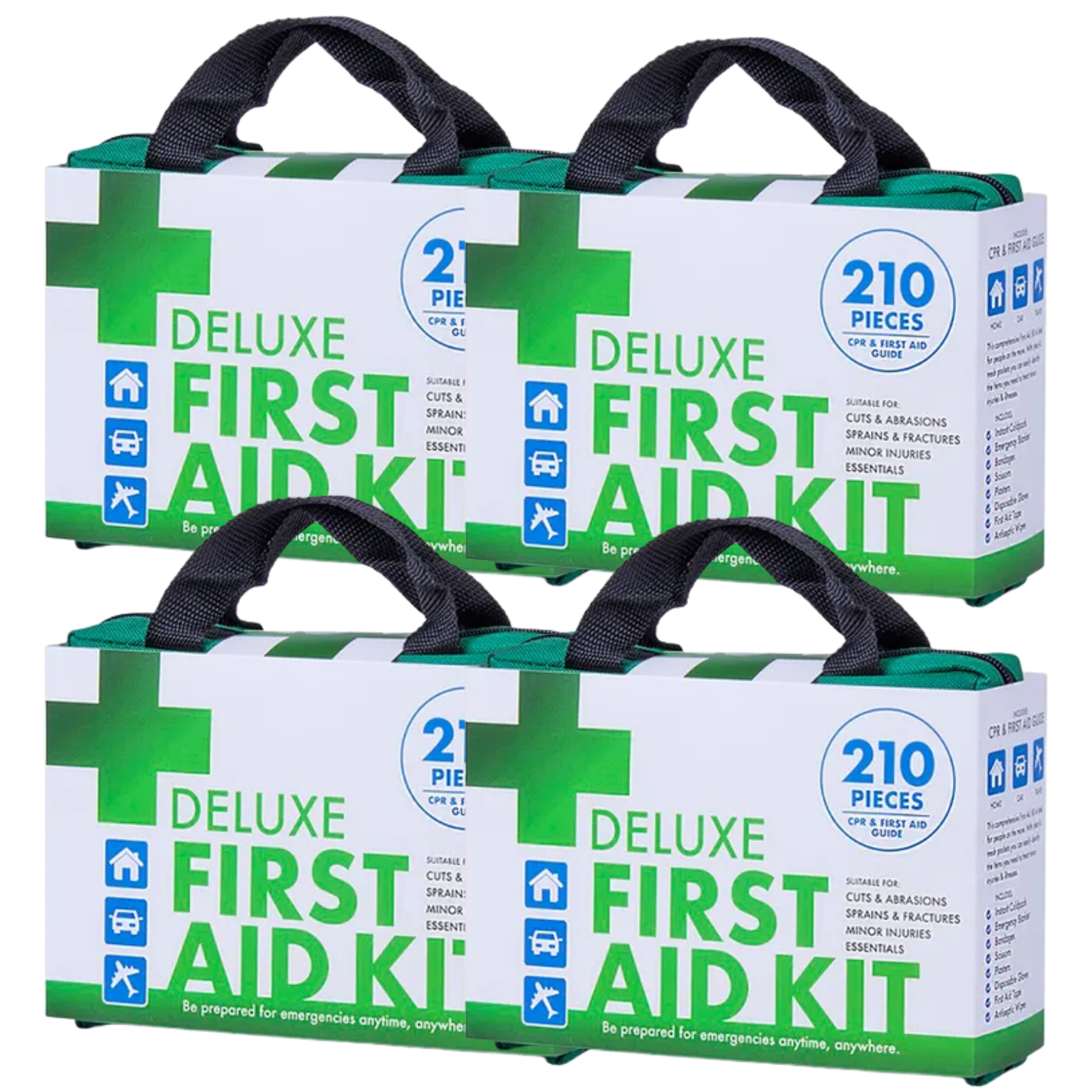 V563-BR-4-210P-DXFIRSTAIDKIT-205143-00 4x 210PCS EMERGENCY FIRST AID KIT Medical Travel Set Workplace Office ARTG BULK - Image 1