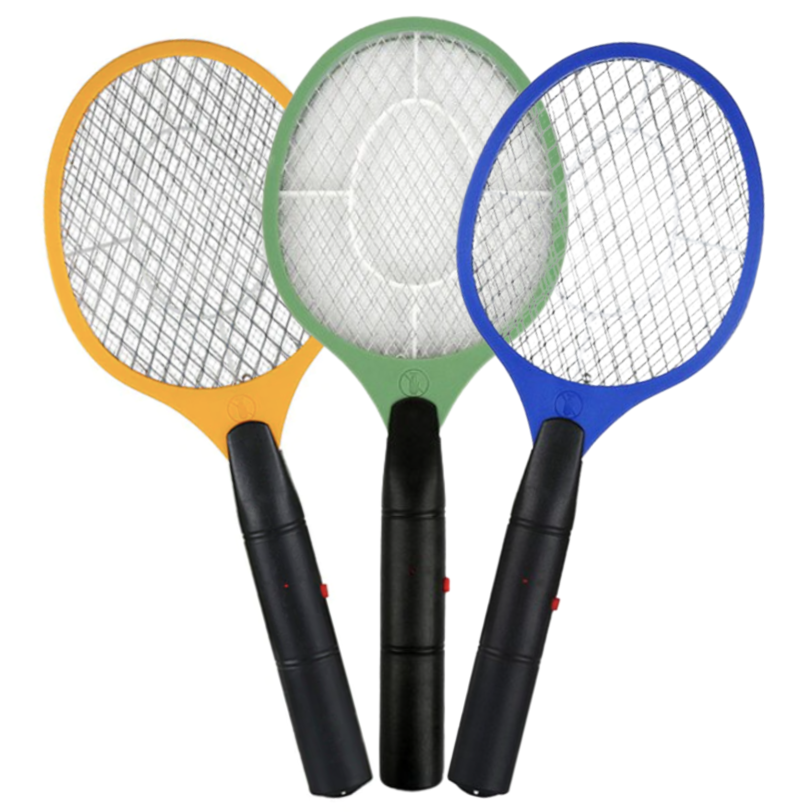 V563-BR-BUGZAPRRKT_3X-197235-00 3x BUG ZAPPER RACKET Fly Mosquito Pest Swatter Net Racquet Electric Insect Killer - Image 1