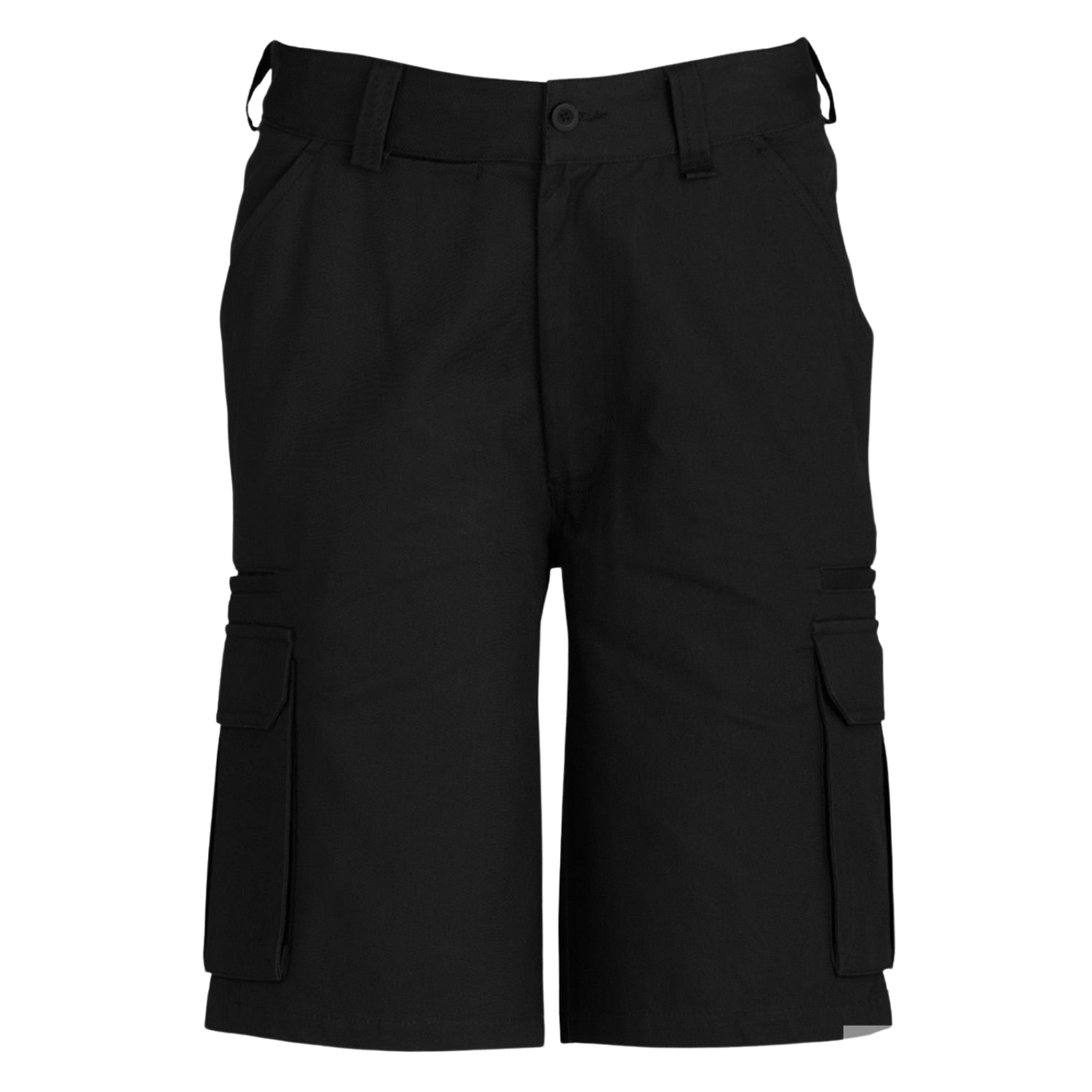 V563-BR-CTNCARGOPANTS-BLK-102-202503051511-00 Mens CARGO SHORTS All Sizes 100% COTTON Drill Heavy Work Tradie Military - Black - 102"" - Image 1