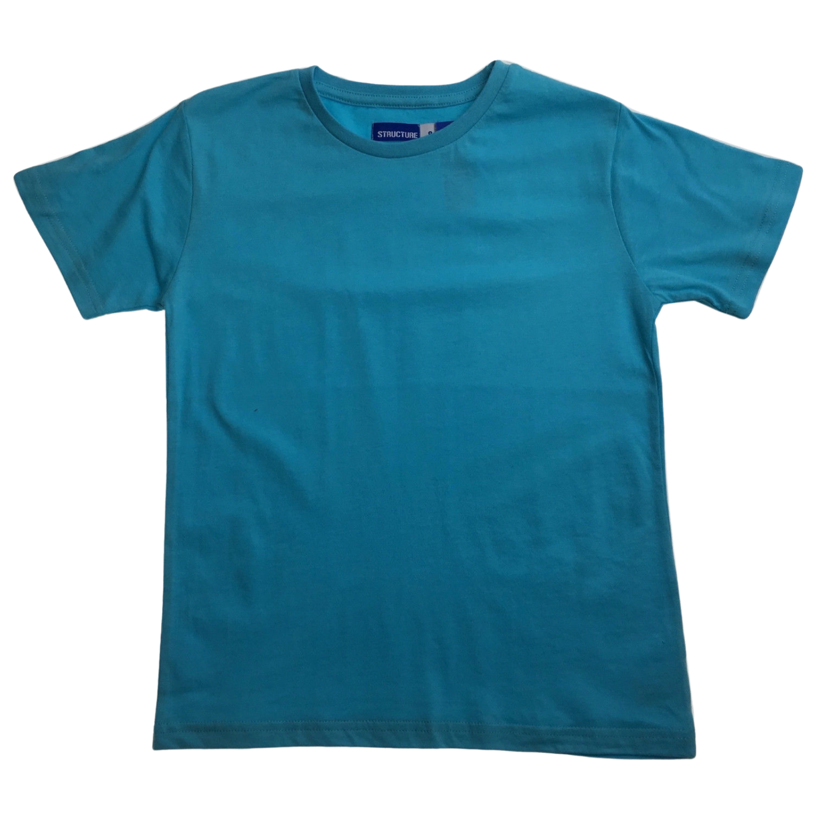 V563-BR-KDSPLAINTEE-BRHTMNT-10-202503051120-00 KIDS PLAIN T SHIRT Childrens Child 100% COTTON Boys Girls Basic Blank Tee Top - Bright Mint - 10 - Image 1
