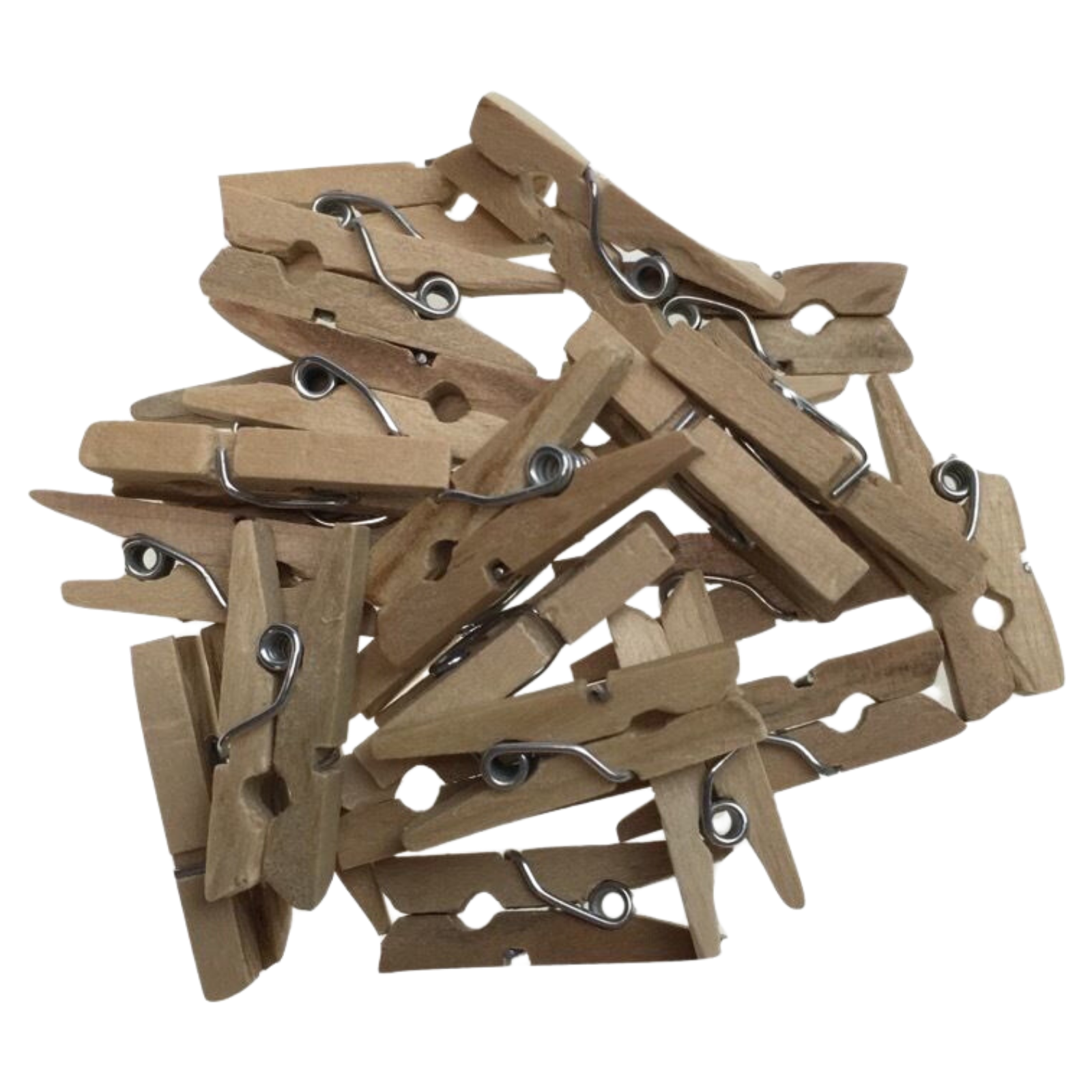 V563-BR-MINWOODNPEGS-600P-202506241236-00 600pcs MINI WOODEN PEGS Natural Craft Baby Shower Clothes Line Pin BULK 35mm - Image 1
