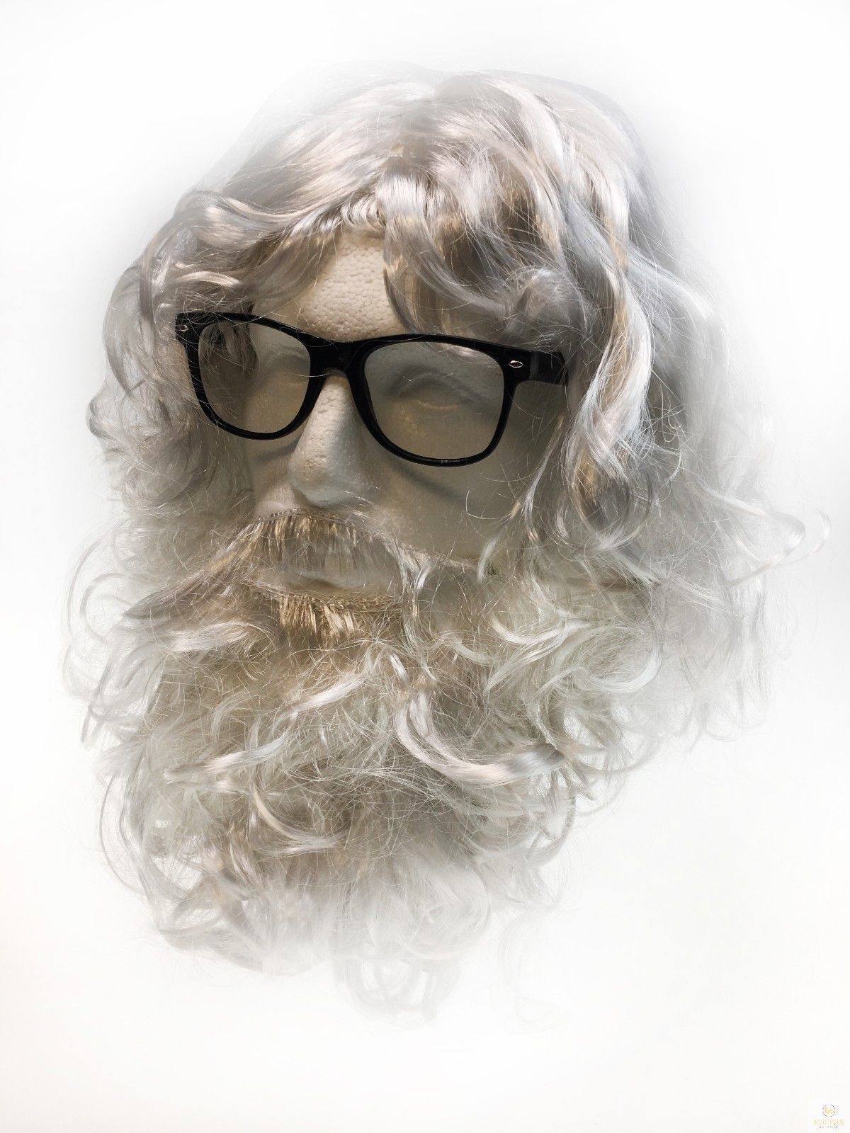 V563-BR-SANTAWIG-3IN1-202503051610-00 3 in 1 SANTA WIG White Beard Glasses SET Christmas Claus Xmas Costume Party - Image 1