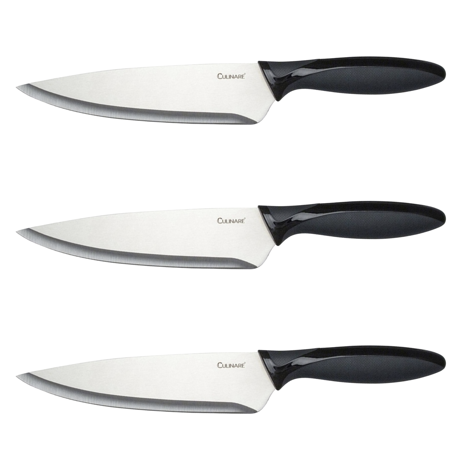 V563-C33012-CHEF-3PC-204999-00 3Pc Set 18.5cm Culinare Chef Knife Cutlery Tool Kitchen Stainless Steel Cutting - Image 1