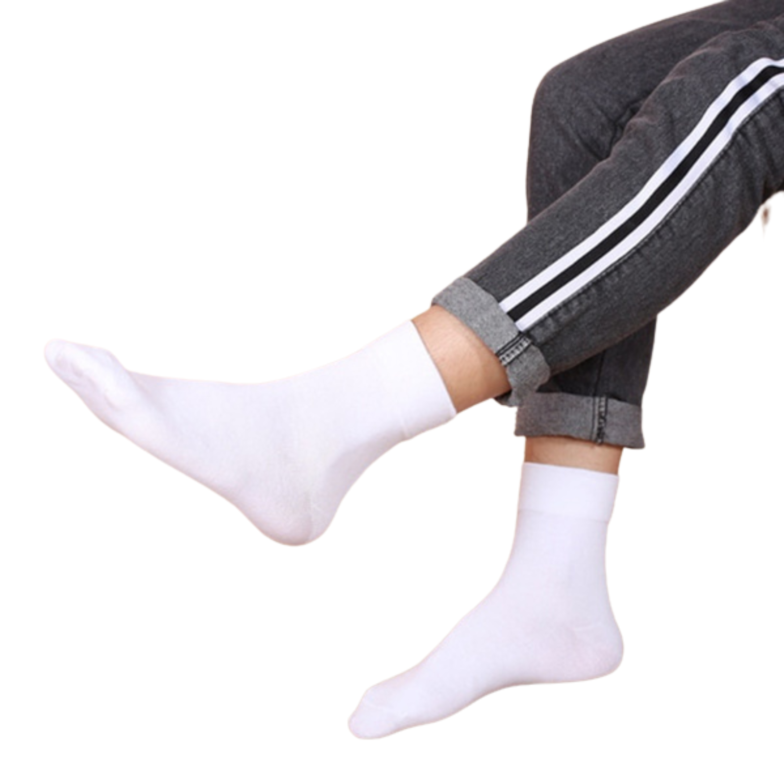 V563-COTTONLTSOX-WHT6-11-202503030935-00 1x Pair COTTON Rich LOOSE TOP SOCKS Dress Medical Circulation Diabetic Comfort - - - Image 1
